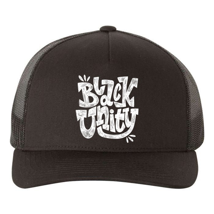 Black Unity Yupoong Adult 5-Panel Trucker Hat