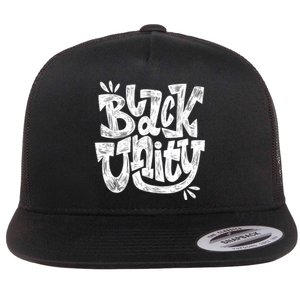 Black Unity Flat Bill Trucker Hat