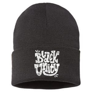 Black Unity Sustainable Knit Beanie