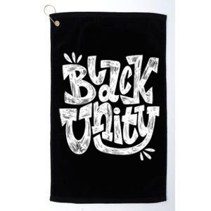 Black Unity Platinum Collection Golf Towel