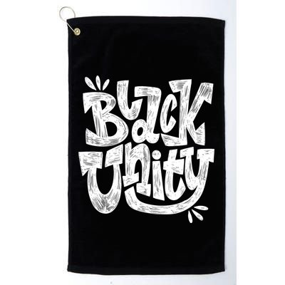 Black Unity Golf Towel