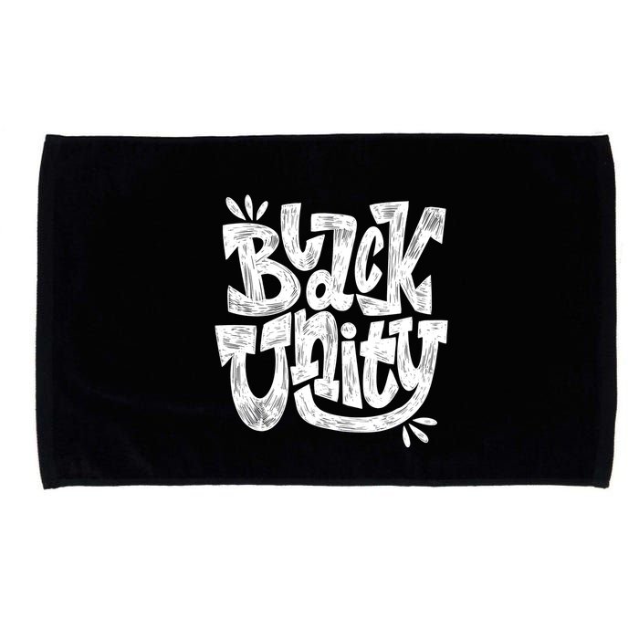 Black Unity Microfiber Hand Towel
