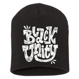 Black Unity Short Acrylic Beanie