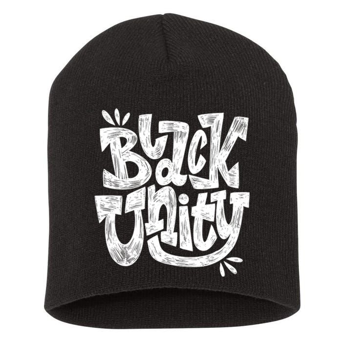 Black Unity Short Acrylic Beanie