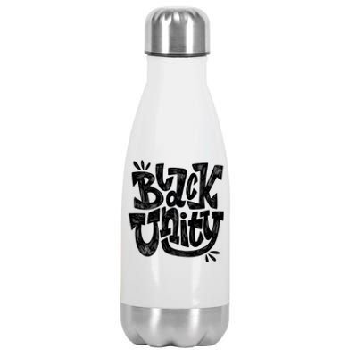 Black Unity Stainless Steel Insulated Water Bottle