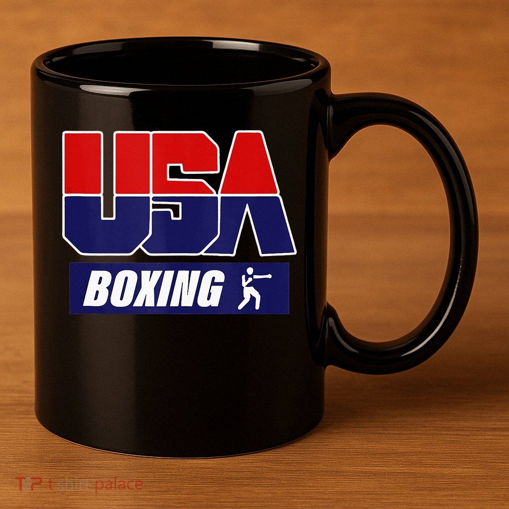 Boxing USA 11oz C Handle Ceramic Mug