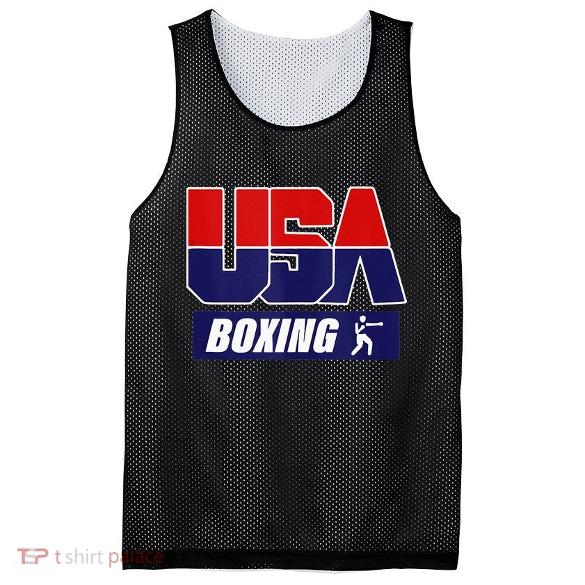 Boxing USA Mesh Reversible Basketball Jersey Tank