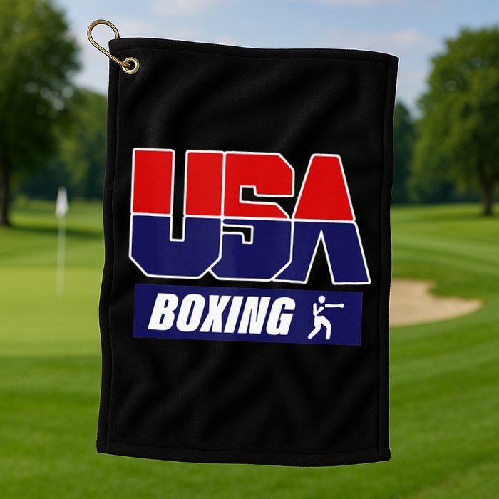 Boxing USA Golf Towel