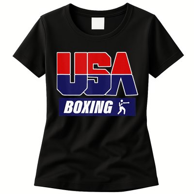 Boxing USA Womens T-Shirt