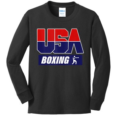 Boxing USA Kids Long Sleeve Shirt