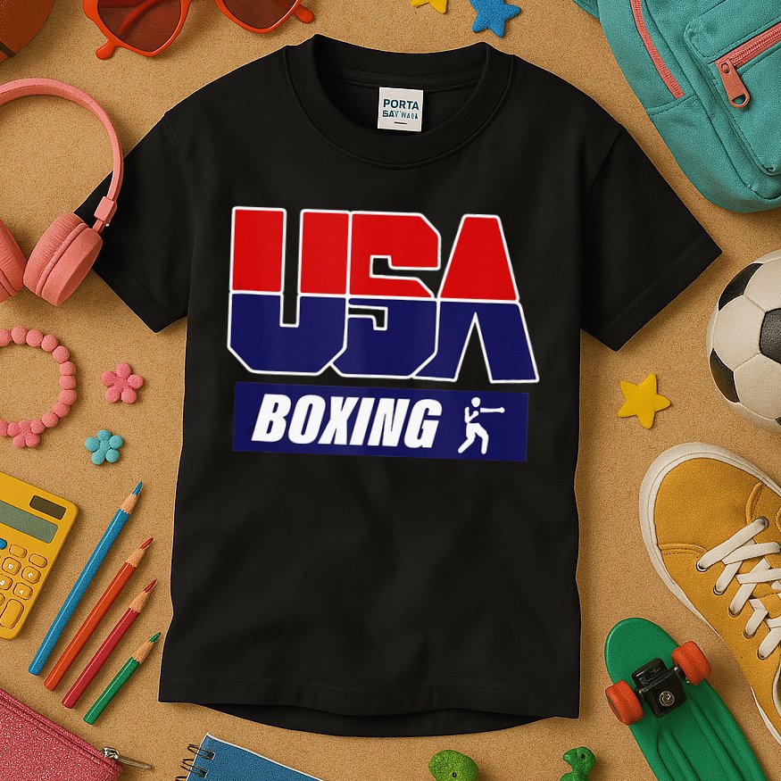 Boxing USA Kids T-Shirt