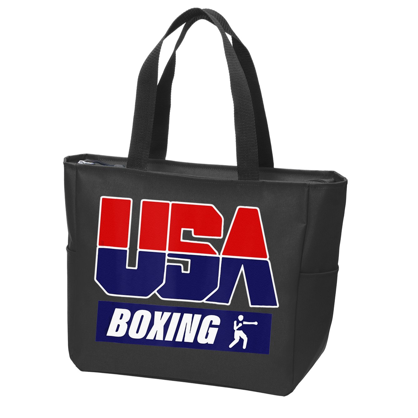 Boxing USA Zip Tote Bag