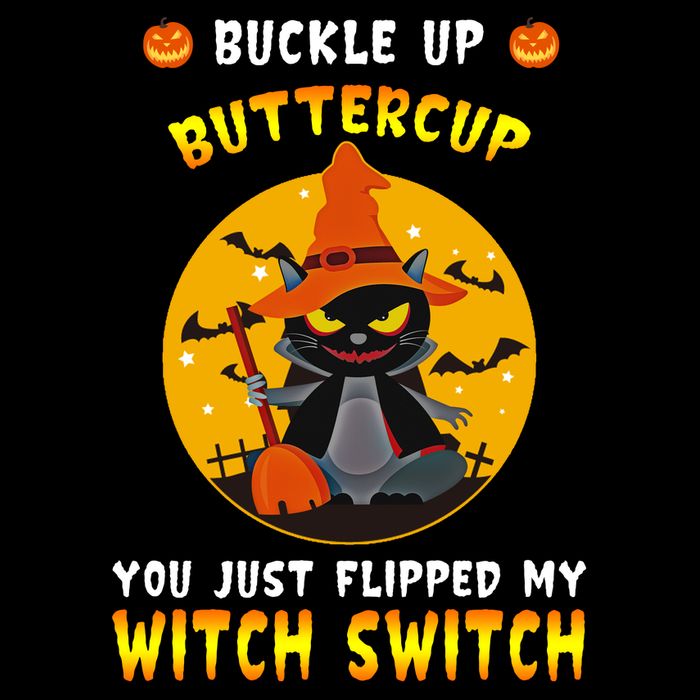 Buckle Up Buttercup You Just Flipped My Switch Full-Length Apron With Pockets