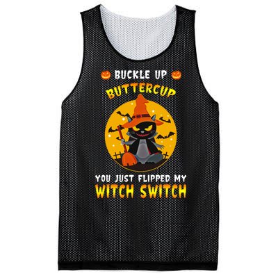 Buckle Up Buttercup You Just Flipped My Switch Mesh Reversible Basketball Jersey Tank