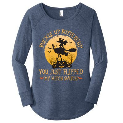 Buckle Up Buttercup You Just Flipped My Witch Switch Gift Women's Perfect Tri Tunic Long Sleeve Shirt