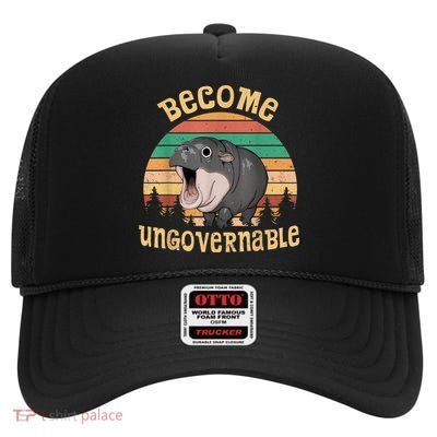 Become Ungovernable High Crown Mesh Back Trucker Hat