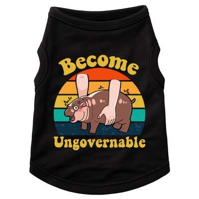 Become Ungovernable Baby Hippo Moo Deng Funny Meme Doggie Tank