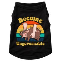 Become Ungovernable Baby Hippo Moo Deng Funny Meme Doggie Tank