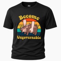 Become Ungovernable Baby Hippo Moo Deng Funny Meme Performance Shirt