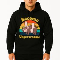 Become Ungovernable Baby Hippo Moo Deng Funny Meme Hoodie