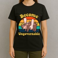 Become Ungovernable Baby Hippo Moo Deng Funny Meme T-Shirt