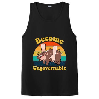 Become Ungovernable Baby Hippo Moo Deng Funny Meme PosiCharge Competitor Tank