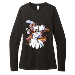 Butcher Unicorn Womens CVC Long Sleeve Shirt