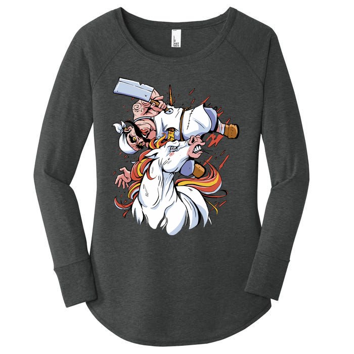 Butcher Unicorn Women's Perfect Tri Tunic Long Sleeve Shirt