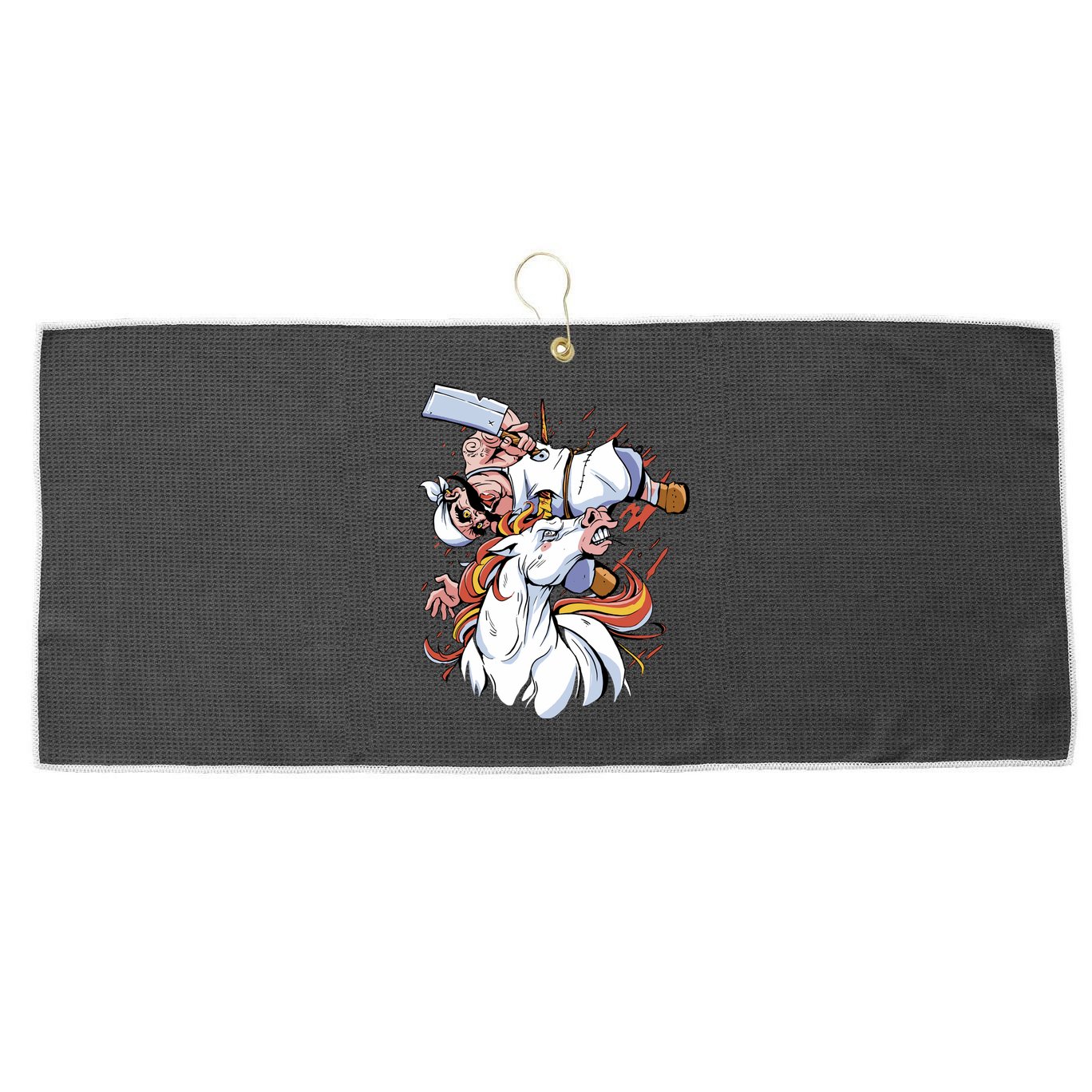 Butcher Unicorn Large Microfiber Waffle Golf Towel