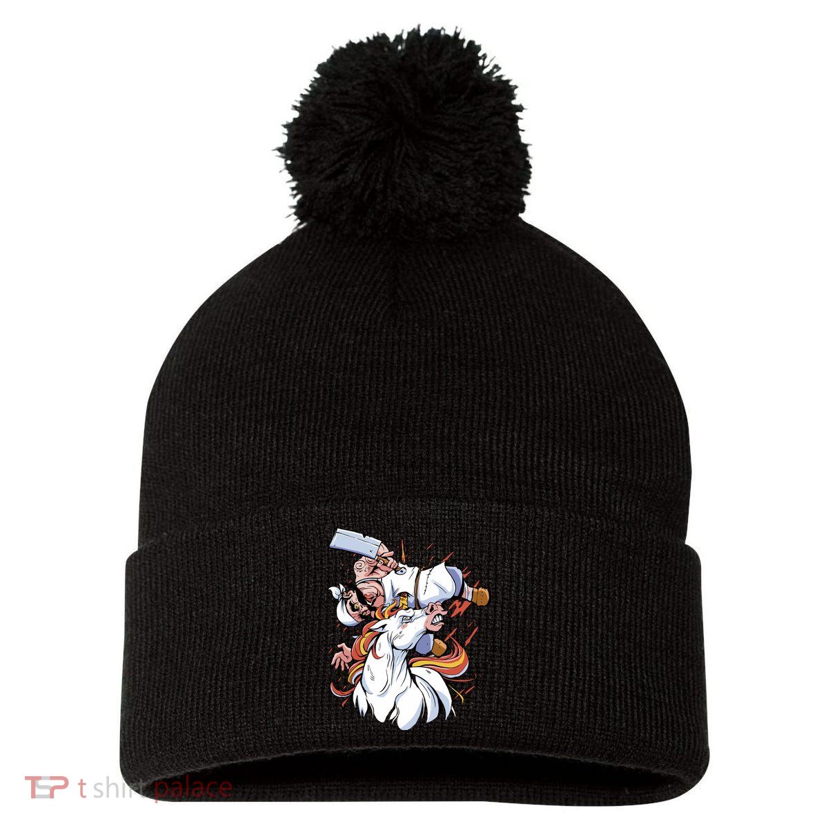 Butcher Unicorn Pom Pom 12in Knit Beanie