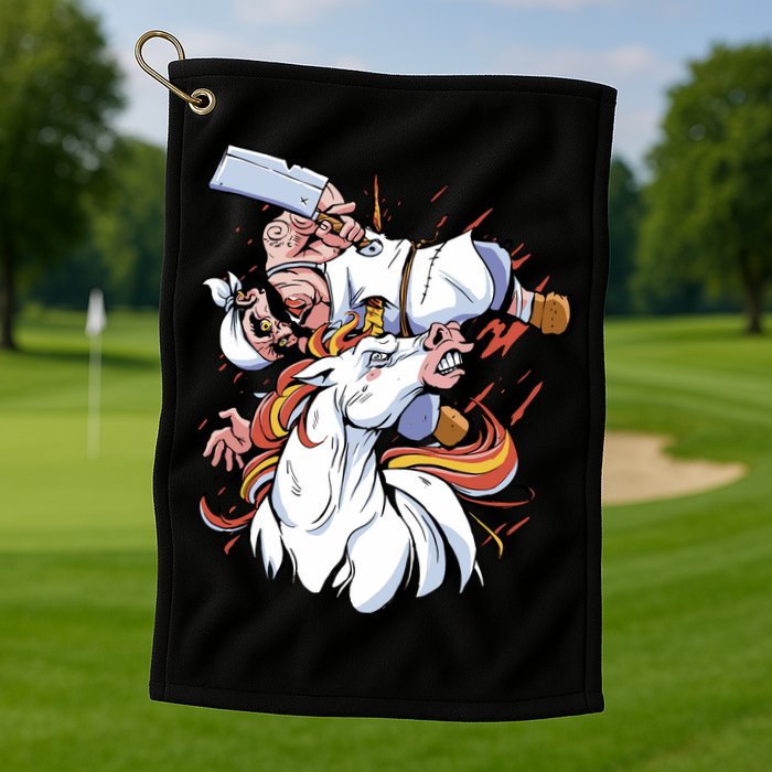 Butcher Unicorn Golf Towel
