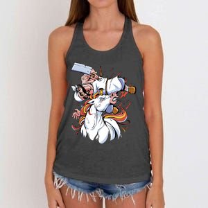 Butcher Unicorn Women's Knotted Racerback Tank