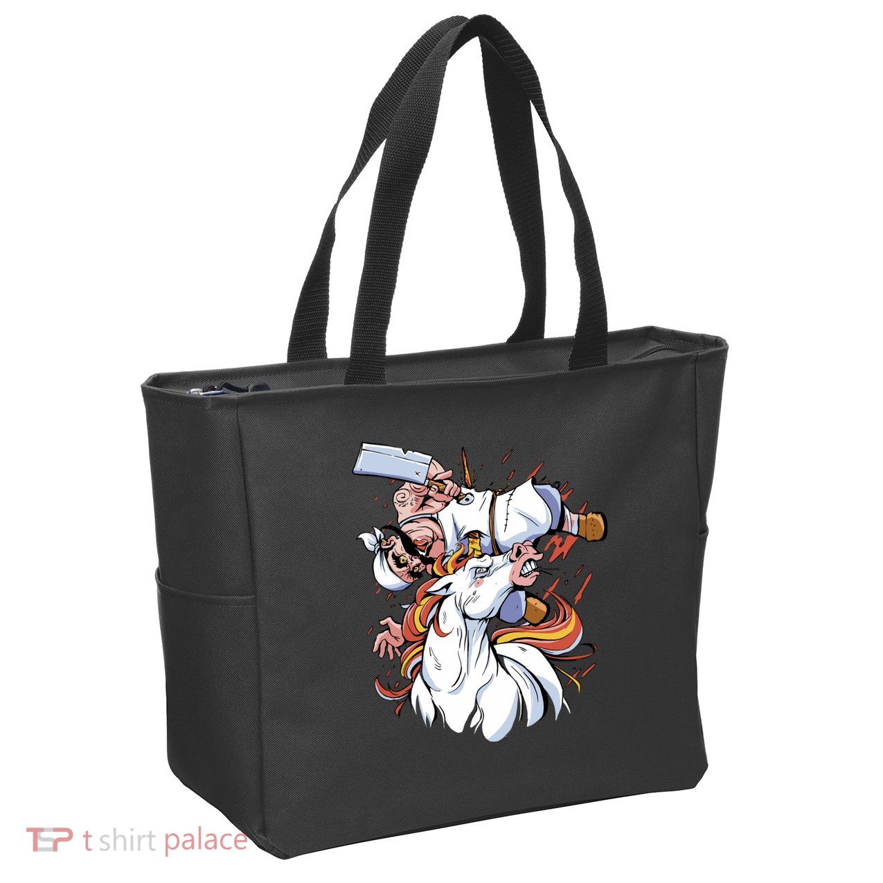 Butcher Unicorn Zip Tote Bag