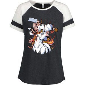 Butcher Unicorn Enza Ladies Jersey Colorblock Tee