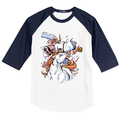 Butcher Unicorn Baseball Sleeve Shirt