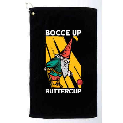 Bocce Up Buttercup Bocce Ball Christmas Gift Platinum Collection Golf Towel