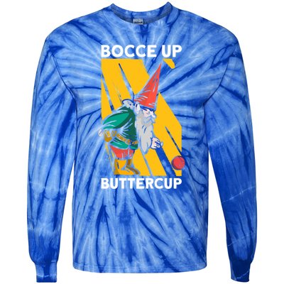 Bocce Up Buttercup Bocce Ball Christmas Gift Tie-Dye Long Sleeve Shirt