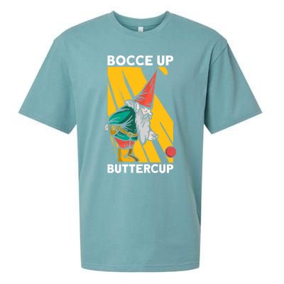 Bocce Up Buttercup Bocce Ball Christmas Gift Sueded Cloud Jersey T-Shirt