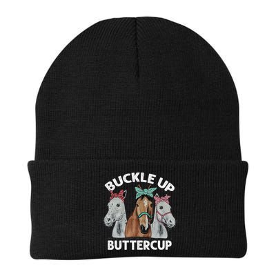 Buckle Up Buttercup Horses Beanie