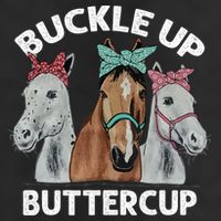 Buckle Up Buttercup Horses Beanie