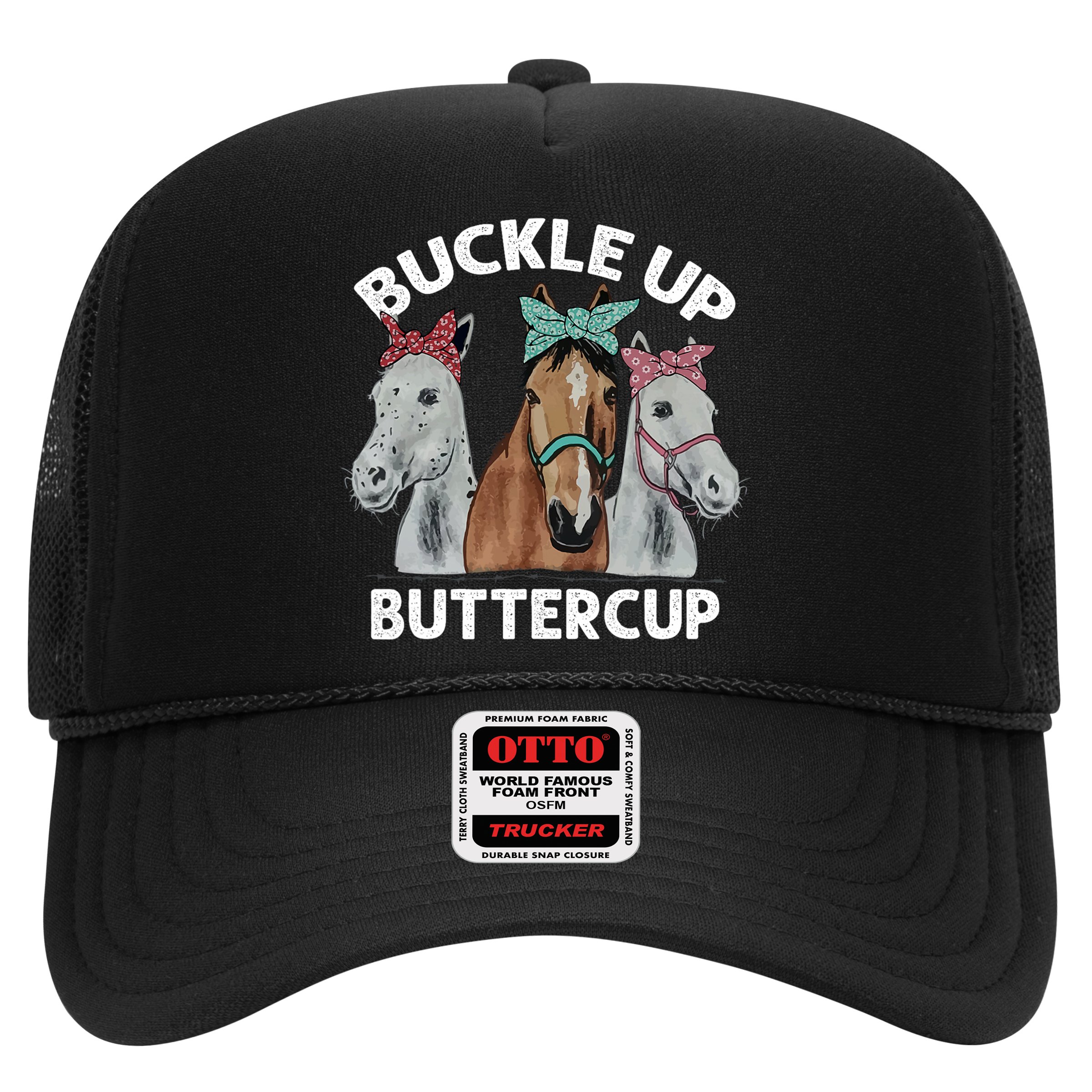 Buckle Up Buttercup Horses Hat