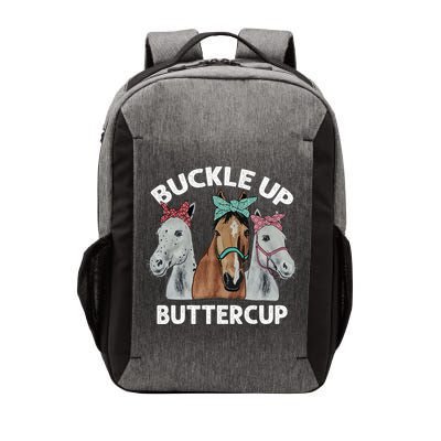 Buckle Up Buttercup Horses Vector Backpack
