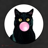 Bubble Cat 11oz C Handle Ceramic Mug