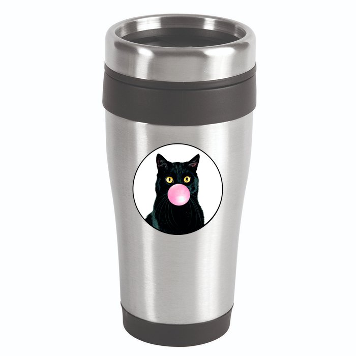 Bubble Cat 16oz Travel Tumbler