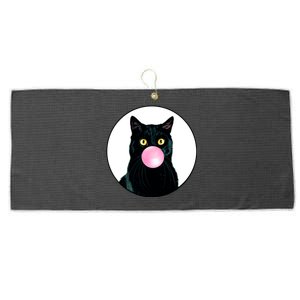 Bubble Cat Large Microfiber Waffle Golf Towel