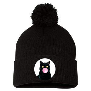 Bubble Cat Pom Pom 12in Knit Beanie