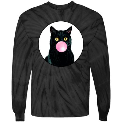 Bubble Cat Tie-Dye Long Sleeve Shirt