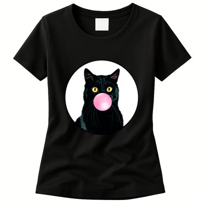 Bubble Cat Womens T-Shirt