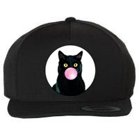 Bubble Cat Wool Snapback Cap