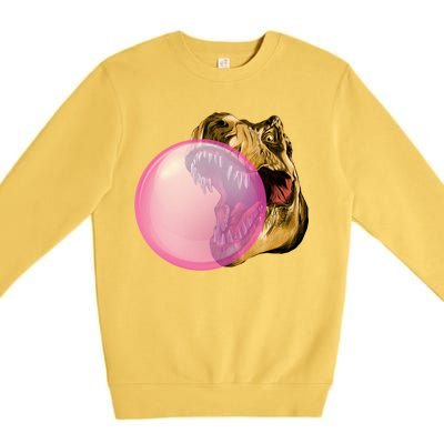 Bubble Gum T-Rex Premium Crewneck Sweatshirt